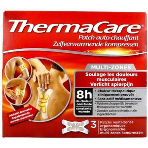 Thermacare - Kp Zelfwarmend Multizone 3 - Pijnverlichting - 8 Uur Warmte
