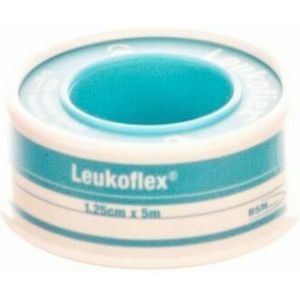 Leukoflex Deksel Kleefpleister 1,25cmx5m 0112100