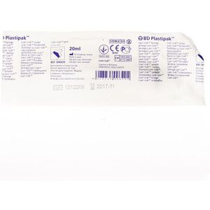 Bd Plastipak Spuit Luer-lok 20ml 1 300629