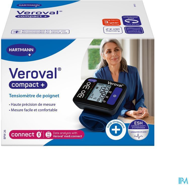 Veroval - Compact Plus - Bloeddrukmeter - Wit - Automatische Meting