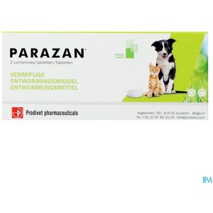 Parazan Ontwormingsmiddel 2 Tabletten