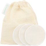 Make-up Remover Pads - Beige - Set van 12 - 8 cm Diameter
