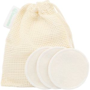 Make-up Remover Pads - Beige - Set van 12 - 8 cm Diameter