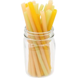 Gluten-Free Pasta Straws | Paper Straws Alternative - yellow - aantal: 15x