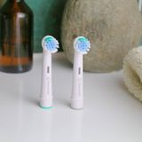 Oral-B - Opzetborstels - 2 Stuks - Gerecycled Plastic - Bio-gebaseerde Haren