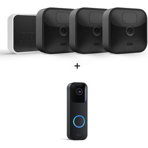 Blink Outdoor 3-Camera Systeem + Blink Video Doorbell