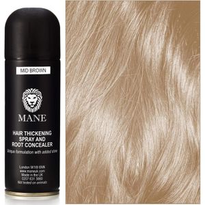 Mane Hair Thickening Spray & Root Concealer - Middenbruin 200 ml
