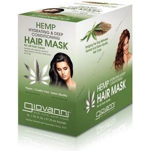Giovanni Cosmetics - Hemp Hydrating - Haarmasker - 12 Pack - 12x 52ml