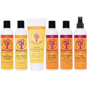 JessiCurl - Rich & Radiant Collection - Citrus Lavender - 6 x 237ml - speciaal voor dikkere, droge krullen