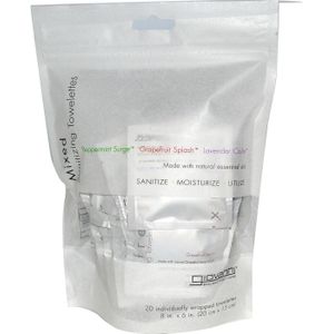 Giovanni - Mixed Organic Towelettes - Gezichtsreiniging - 20 ml - Geschikt voor alle huidtypes