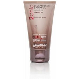 Giovanni Cosmetics - 2chic - Ultra-Sleek Shampoo with Brazilian Keratin & Argan Oil - (Travel Size) 44 ml