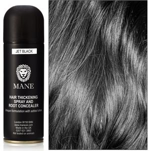 Mane Hair Thickening Spray & Root Concealer - Diepzwart / Jet Black 200 ml
