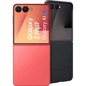 Samsung Galaxy Z Flip 7 256GB Rood 5G + Samsung Kindsuit Back Cover Zwart