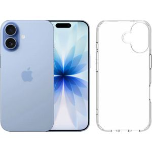 Apple iPhone 17 512GB Blauw + BlueBuilt Protective Back Cover Transparant