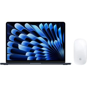 Apple MacBook Air 13 inch - Middernacht - 16GB/256GB - QWERTY + Magic Mouse
