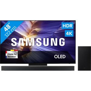 Samsung 48" OLED S90F (2025) + Samsung HW-B750F Zwart