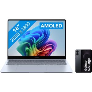 Samsung Galaxy Book4 Edge Copilot+ PC NP960XMB-KB1NL + Samsung Galaxy S25 Edge 256GB Zwart 5G