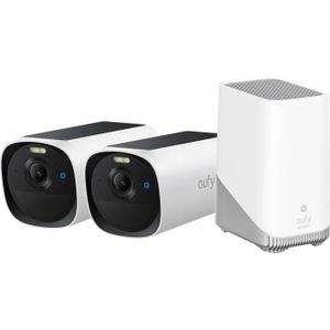 Eufy - E40 Duo Pack - Draadloze IP Camera - 2K Beeld - HomeBase 3