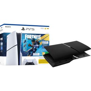 PlayStation 5 Slim Disc Edition Fortnite bundel + Covers Zwart
