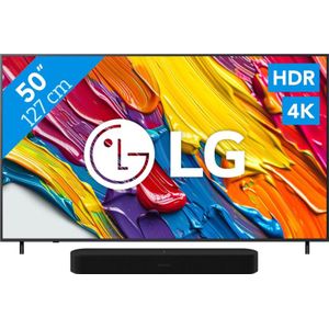 LG 50" QNED82 4K (2025) + Sonos Beam Gen2 Zwart