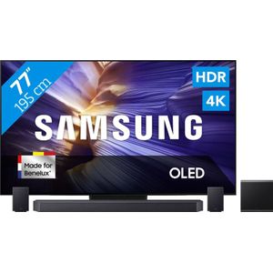 Samsung 77" OLED S90F (2025) + Samsung HW-Q990F Zwart