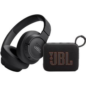 JBL Tune 720BT + JBL GO 4 zwart