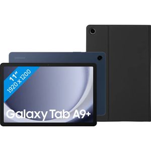 Samsung Galaxy Tab A9 Plus 11 inch 6GB/128GB Wifi Blauw + Book Case Zwart