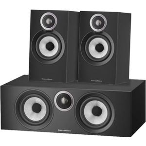 Bowers & Wilkins HTM6 S3 + 607 S3 (per paar) Zwart