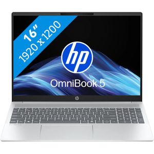 HP - OmniBook 5 16-af1970nd - Laptop - 16 inch - 32 GB RAM - 1 TB Opslag