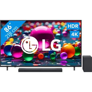 LG 86" 4K Smart UA75 + LG DSC9S