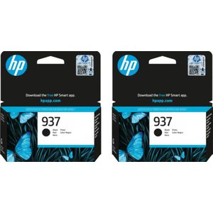 HP 937 Cartridge Zwart Duo Pack