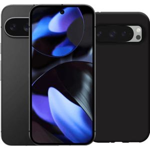 Google Pixel 9 - Smartphone - Zwart - 128GB - 5G - Inclusief Just in Case Soft Design Back Cover Zwart