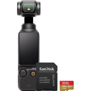 DJI - Osmo Pocket 3 - Action Camera - 256 GB Geheugenkaart - Ingebouwde Gimbal