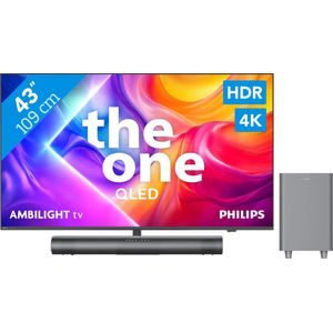 Philips Ambilight 43'' PUS9000 QLED 4K (2025) + Philips TAB6100