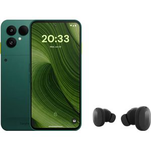 Fairphone 6 256GB Groen 5G + Fairphone Fairbuds True Wireless Earbuds Zwart