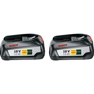 Bosch 18 volt Accu Li-Ion 2,5 Ah (2x)