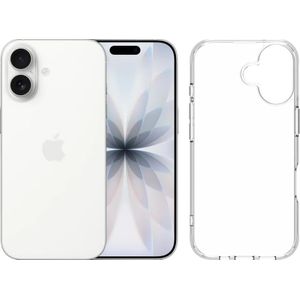 Apple iPhone 17 512GB Wit + BlueBuilt Protective Back Cover Transparant