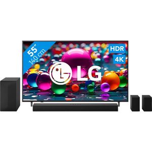 LG 55" 4K Smart UA75 + LG DS60TR