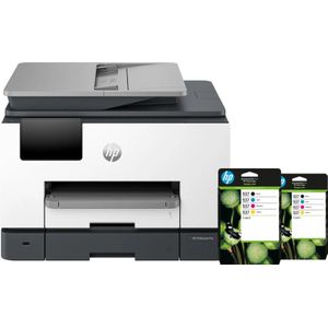 HP OfficeJet Pro 9132e + 2 zwarte + 2 kleuren cartridges