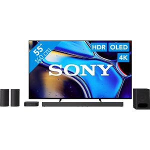 Sony 55'' Bravia 8 OLED 4K (2024) + Sony Bravia Theatre System 6 Zwart