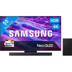 Samsung 55" Neo QLED QN82F 4K (2025) + Samsung HW-B450F Zwart