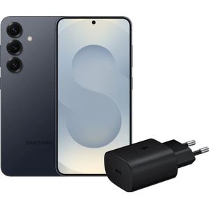 Samsung Galaxy S25 512GB Zilver 5G + Samsung Oplader 25 Watt Zwart