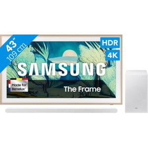 Samsung 43" The Frame LS03FA (2025) + Samsung HW-S701D Wit (2024)