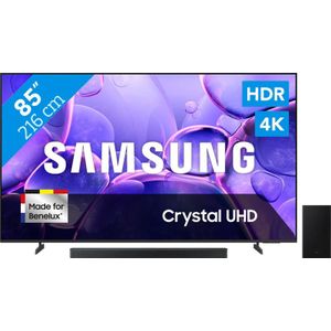 Samsung 85" Crystal UHD U8070F (2025) + Samsung HW-B750F Zwart