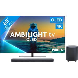 Philips Ambilight 65'' OLED810 4K (2025) + JBL Bar 500 M2 Zwart