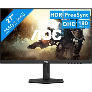 AOC Q27G4XN - QHD Gaming Monitor - Fast VA - 180hz - Verstelbaar - 27 inch
