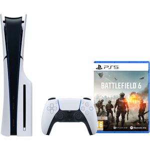 PlayStation 5 Slim Disc Edition - Gameconsole - 1 Terabyte - 4K - Inclusief Battlefield 6