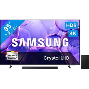 Samsung 85" Crystal UHD U8070F (2025) + Samsung HW-B450F Zwart