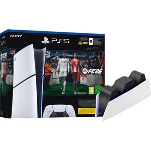 PlayStation 5 Slim Digital Edition + FC 26 + Oplaadstation