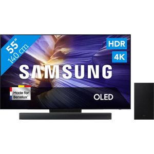 Samsung 55" OLED S90F (2025) + Samsung HW-B66CF Zwart